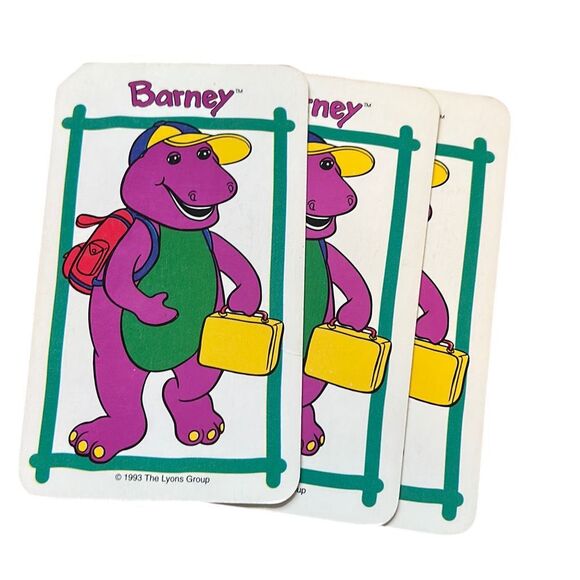Barney Jumbo Card Game 1993 - Picture 7 of 13